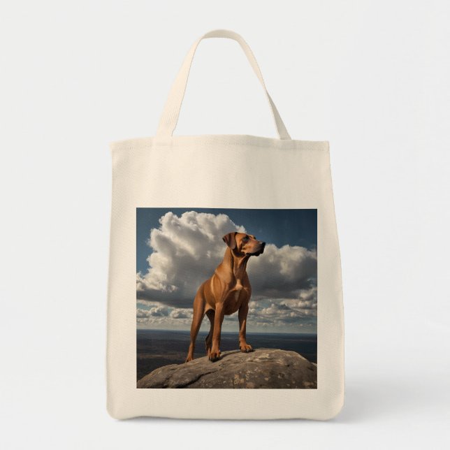 Bolso De Tela Elegante Tote Rhodesian Ridgeback (Frente)