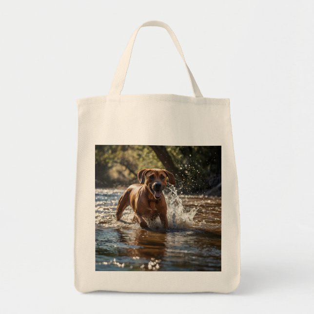 Bolso De Tela Elegante Tote Rhodesian Ridgeback (Frente)