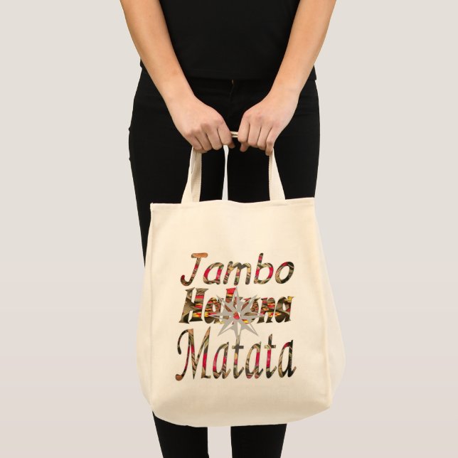 Bolso De Tela Elegante Último Hakuna Matata Natural (Anverso (producto))
