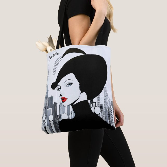 Bolso De Tela Elegante Uptown Chica New York High Society (Detalle)