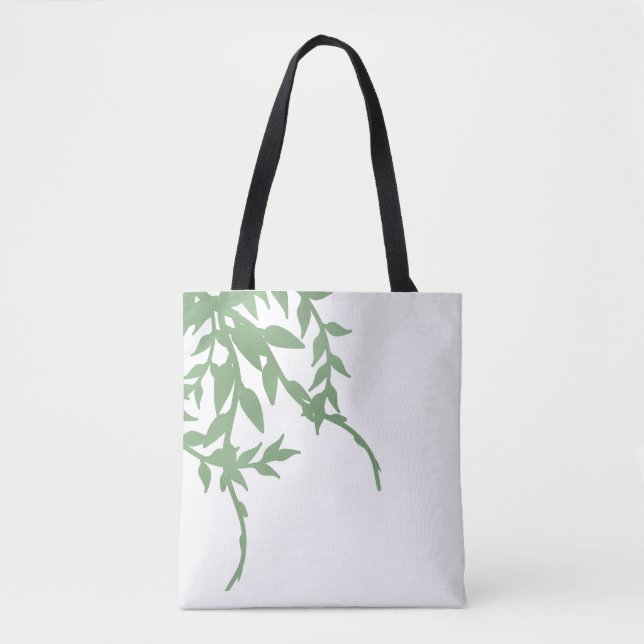 Bolso De Tela Elegante vegetación (Anverso)