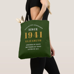 Bolso De Tela Elegante verde Moda, 80 cumpleaños 1941