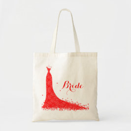Bolso De Tela Elegante vestido Boda de encaje rojo vintage