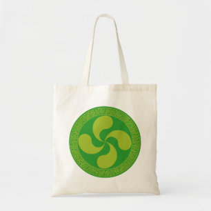 Bolso De Tela Elegante y elegante cruz vasca: Lauburu,
