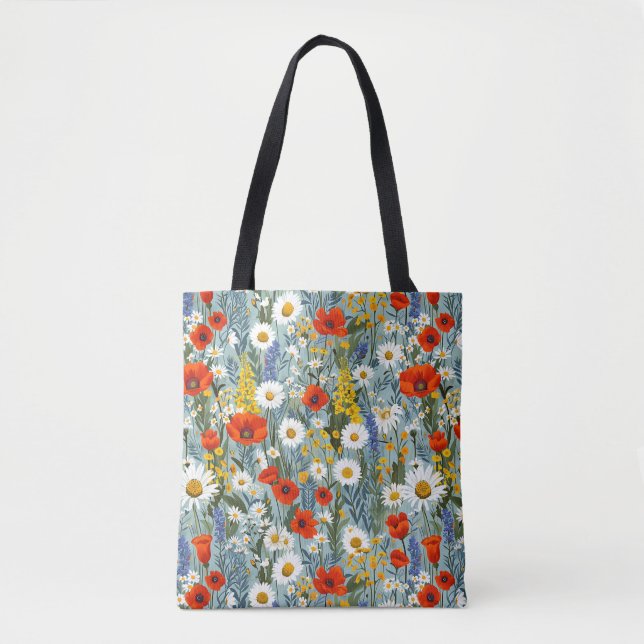 Bolso De Tela Elegante Y Elegante Cute Boho Botánico Floral (Anverso)