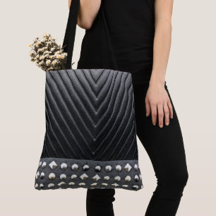 Bolso De Tela Elegante y elegante, magnífico cuero negro con est