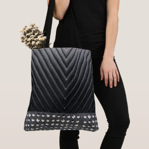 Bolso De Tela Elegante y elegante, magnífico cuero negro con est