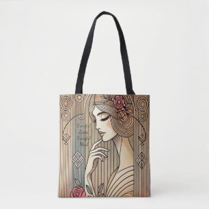 Bolso De Tela Elegante y eterna imagen elegante de Lady Vintage