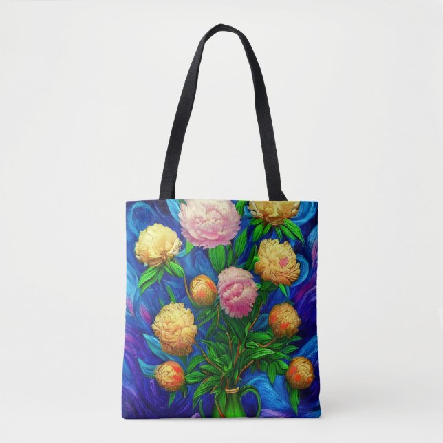 Bolso De Tela Elegante y hermosa colección de Peony (Anverso)