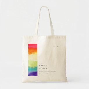 Bolso De Tela Elegante y minimalista Boda del arcoiris del orgul