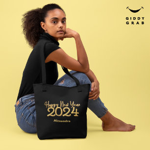 Bolso De Tela Elegante y moderno Año Nuevo 2024 Negro