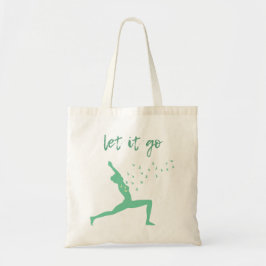 Bolso De Tela Elegante yoga moderno Asana Meditación Tote Bag