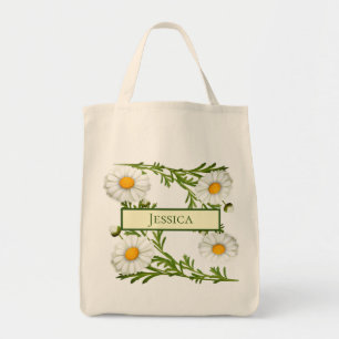 Bolso De Tela Elegantes Daisies Cortados