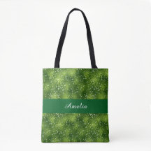 Elegantes Navidades verdes personalizados
