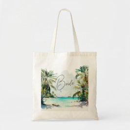 Bolso De Tela Elegantes palmeras tropicales duchas de novias
