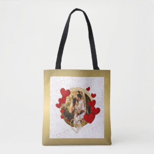 Bolso De Tela Elegantes San Valentines, Amor, Corazón Rojo de An