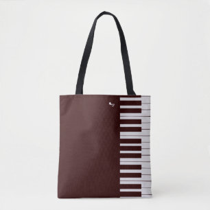 Bolso De Tela Elegantes teclas de piano personalizado
