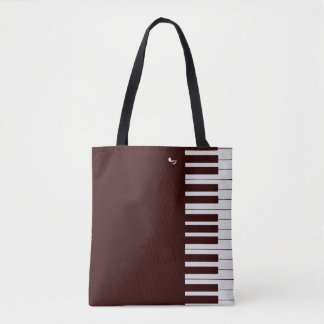 Bolso De Tela Elegantes teclas de piano personalizado