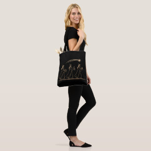 Bolso De Tela Elegantes Tres Reyes Magos Siguiendo la Estrella
