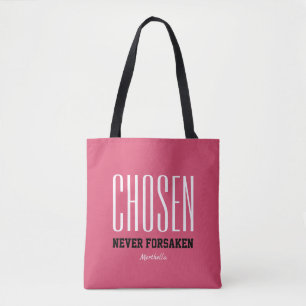 Bolso De Tela ELEGIDO NUNCA OLVIDÓ LA ROPA cristiana Inspiradora