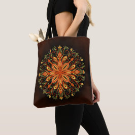 Bolso De Tela Elemento de fuego Mandala - Creatur de llama Kalei
