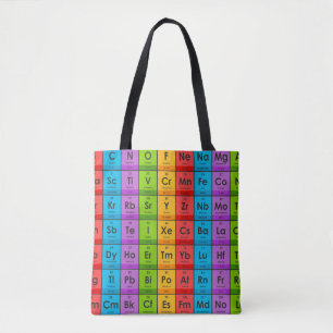 Bolso De Tela Elementos de la tabla periódica