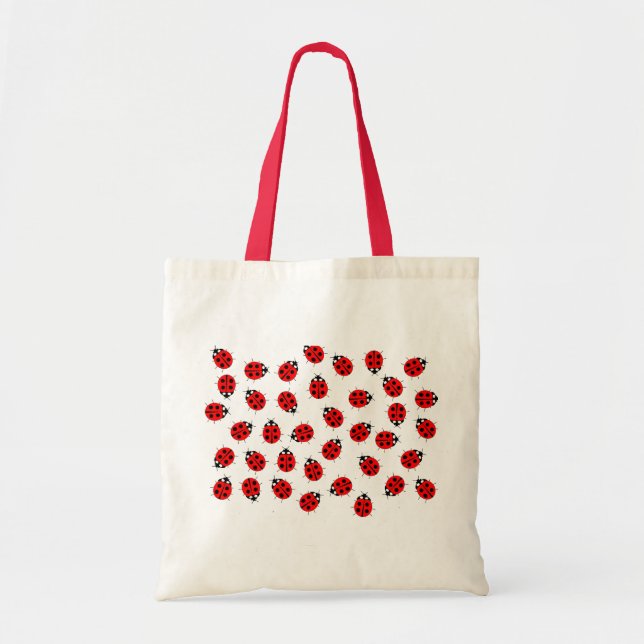 Bolso De Tela Elementos de Lady Bugs (Frente)