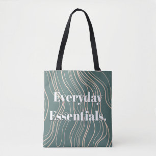 Bolso De Tela 'Elementos Esenciales Diarios' Minimalista Moderno