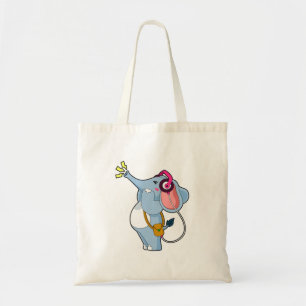 Bolso De Tela Elephant Headphone Music