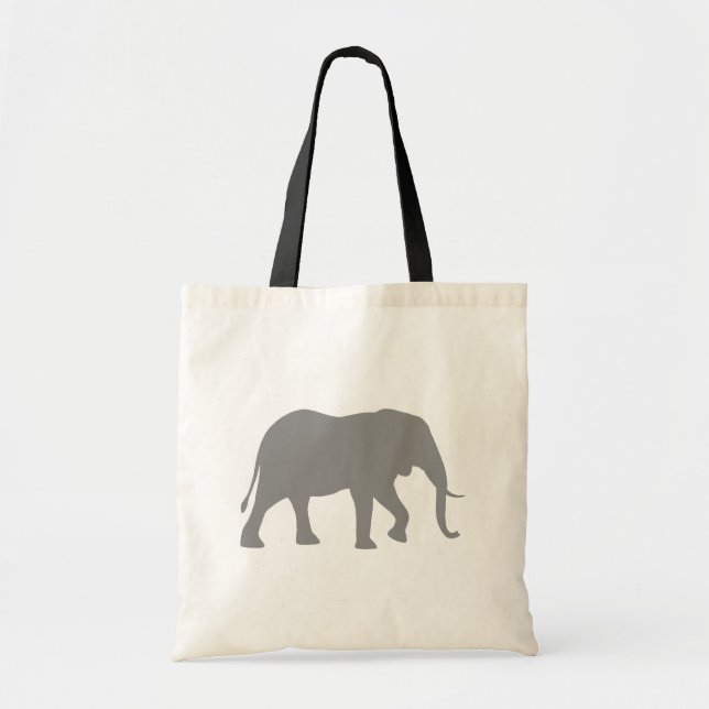 Bolso De Tela Elephant Silhouette Africano | Fauna silvestre (Frente)