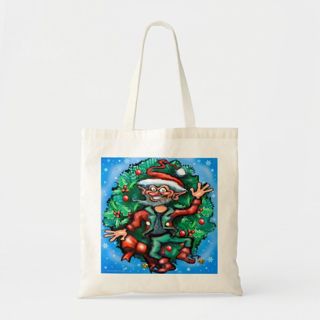 Bolso De Tela Elf Wreath (Frente)