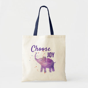 Bolso De Tela Elija el elefante de la alegría