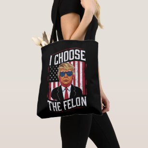 Bolso De Tela Elijo al Felón Divertido Trump Elección EEUU