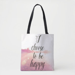 Bolso De Tela Elijo ser feliz