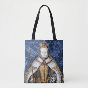 Bolso De Tela Elizabeth Tudor, Reina de Inglaterra