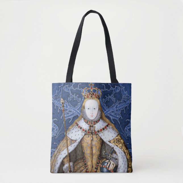 Bolso De Tela Elizabeth Tudor, Reina de Inglaterra (Anverso)