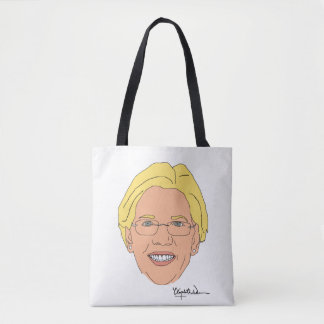 Bolso De Tela Elizabeth Warren con la firma
