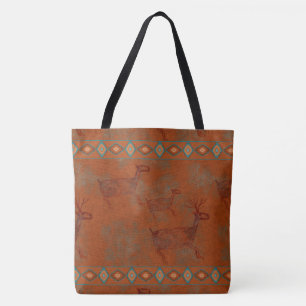 Bolso De Tela Elk Petroglyph del Cañón Suroeste