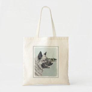 Bolso De Tela Elkhound noruego en pintura de aldea - Arte de per