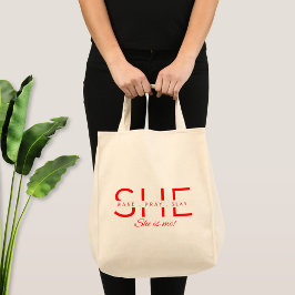Bolso De Tela Ella despierta, ora, mata, Ella es Yo