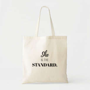 Bolso De Tela Ella Es el Estándar – Empoderamiento Femenino Auda