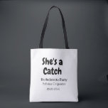Bolso De Tela Ella es una captura nombre de despedida de soltera<br><div class="desc">diseño</div>