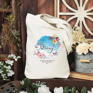 Bolso De Tela Ella Es Una Fe Fuerte En La Biblia De Personalizad