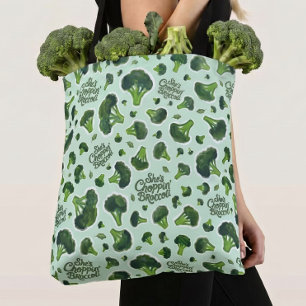 Bolso De Tela Ella está picando brócoli Humor de la Generación X