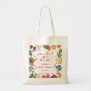 Bolso De Tela Ella está recién salida de la feria de frutas para