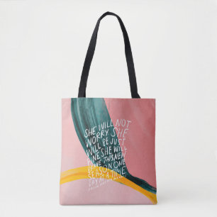 Bolso De Tela Ella no se preocupará, ella será apenas fina