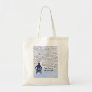 Bolso De Tela Ella persistió (la silla de ruedas)