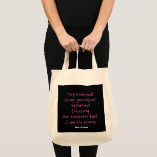 Bolso De Tela Ella Susurró Que Yo Soy La Cita Motivadora De La T