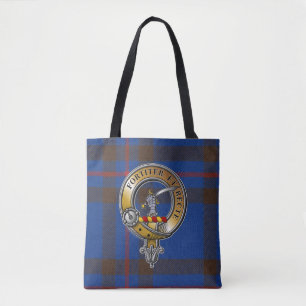Bolso De Tela Elliot Tartan & Badge