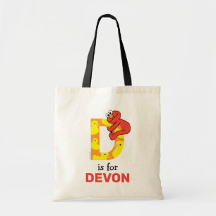Bolso De Tela Elmo Alphabet   D Pato
